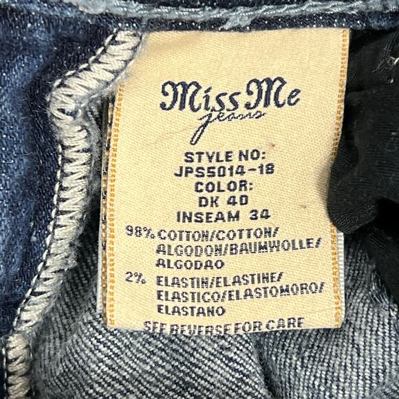 Miss Me Y2K Low-Rise Bootcut Jeans 26" Stretch Denim Flap Pockets Western Rodeo - Picture 15 of 15